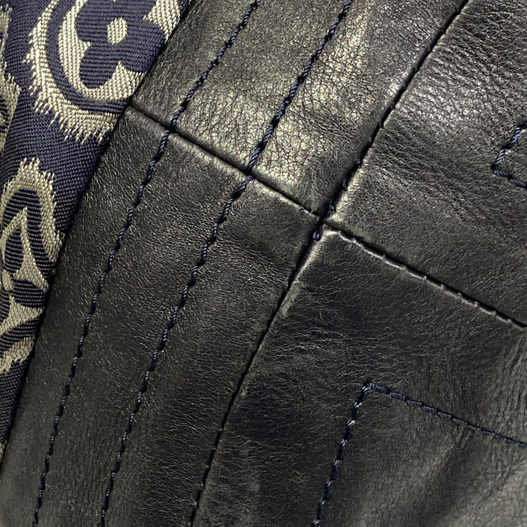 Louis Vuitton Handbag Collection Line Aviator Marine Wool Leather — view 6