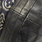 Louis Vuitton Handbag Collection Line Aviator Marine Wool Leather — view 6