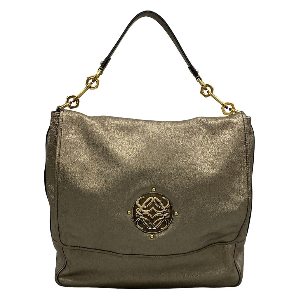 Loewe Shoulder Bag Maia Gold Leather