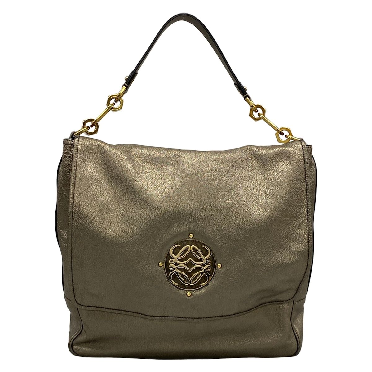 Loewe Shoulder Bag Maia Gold Leather