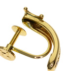 Celine Macadam Diamond Earrings 18k Yellow Gold — view 5