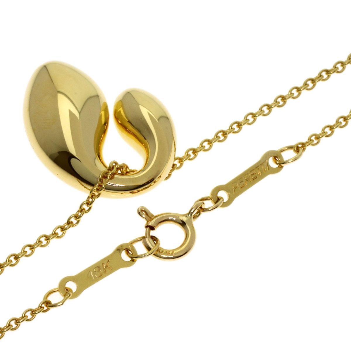 Tiffany & Co Double Teardrop Necklace 18k Yellow Gold — view 2