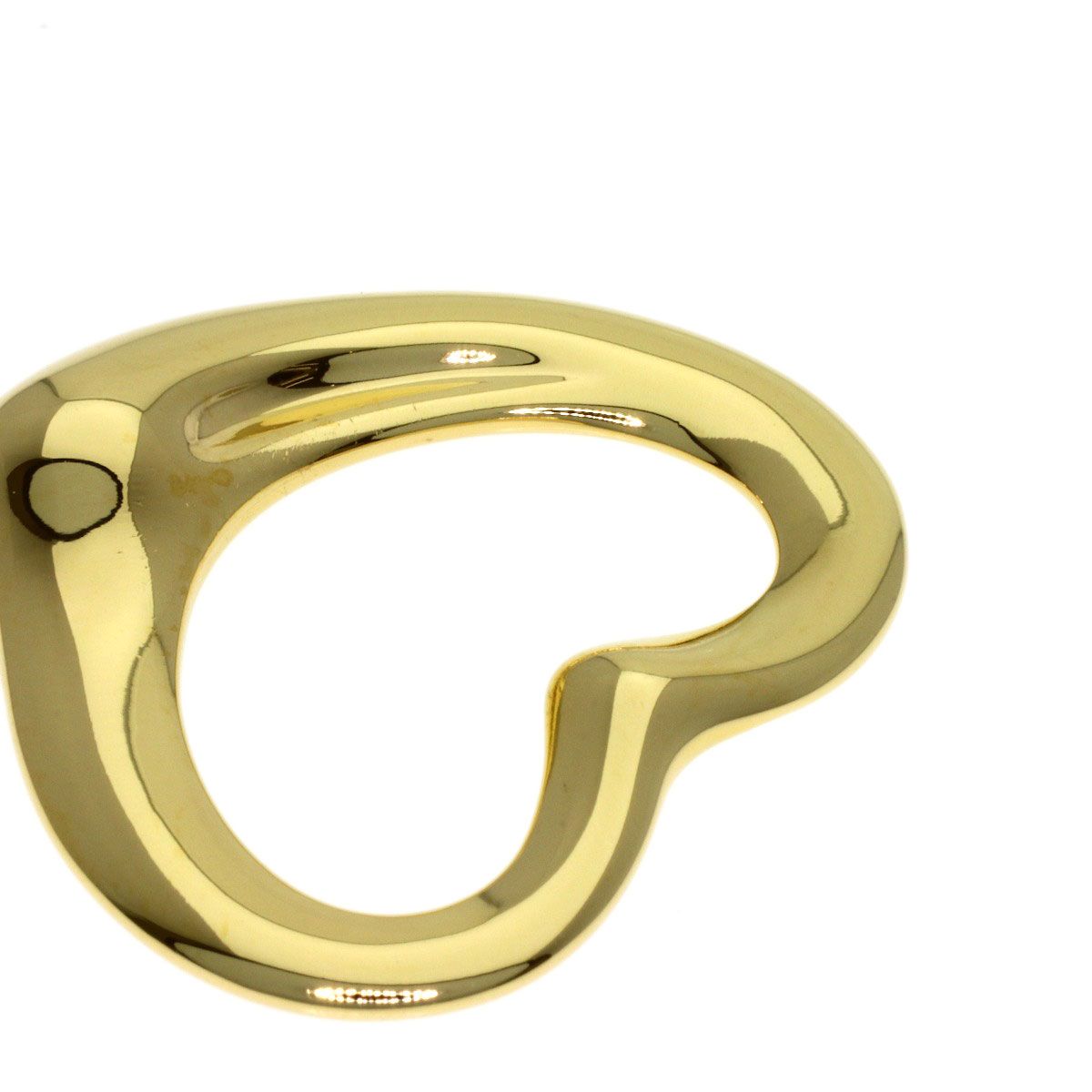 Tiffany & Co Open Heart Pendant 18k Yellow Gold — view 4