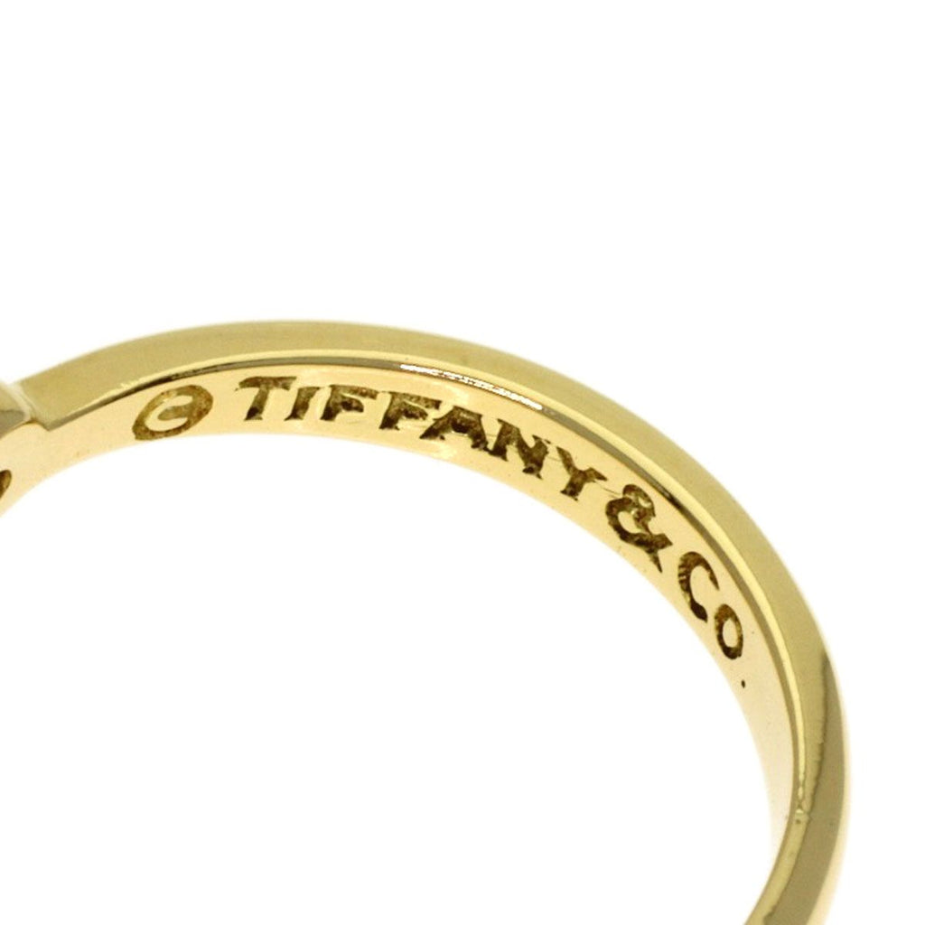 Tiffany & Co Closed Heart Diamond Ring 18k Yellow Gold — view 6