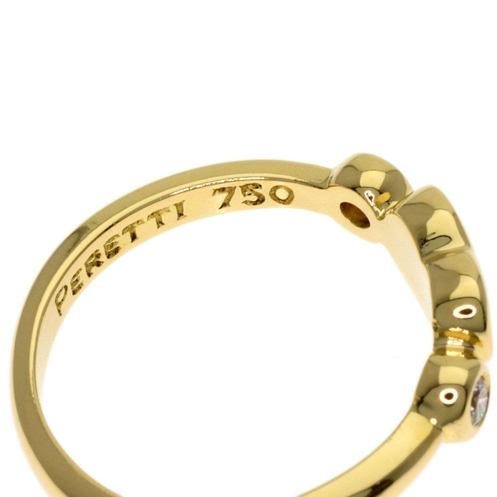 Tiffany & Co Closed Heart Diamond Ring 18k Yellow Gold — view 5