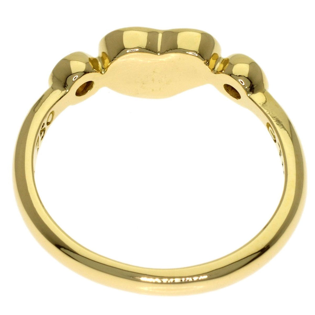 Tiffany & Co Closed Heart Diamond Ring 18k Yellow Gold — view 4