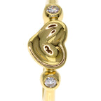 Tiffany & Co Closed Heart Diamond Ring 18k Yellow Gold — view 8