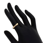 Tiffany & Co Open Heart Band Diamond Ring 18k Pink Gold — view 5