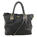 Prada Logo 2-Way Tote Nylon