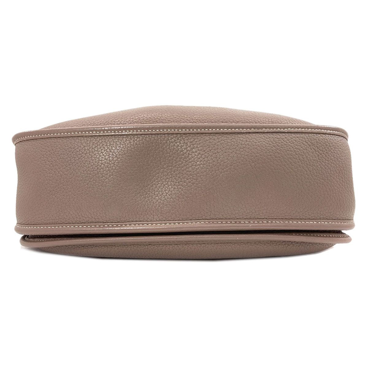 Hermes Evelyne 3 GM Etoupe Silver Shoulder Bag Taurillon Clemence — view 4