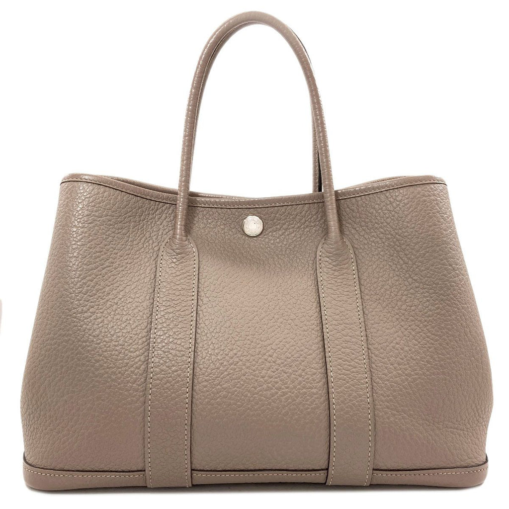 Hermes Garden Party TPM Griasphalt Silver Handbag Vache Country — view 2