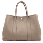 Hermes Garden Party TPM Griasphalt Silver Handbag Vache Country