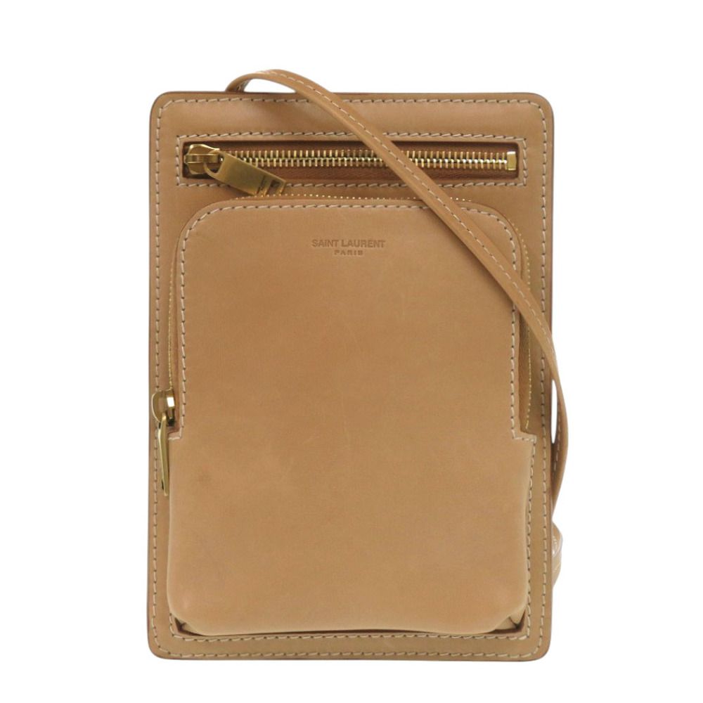 Saint Laurent Paris Leather Beige Shoulder