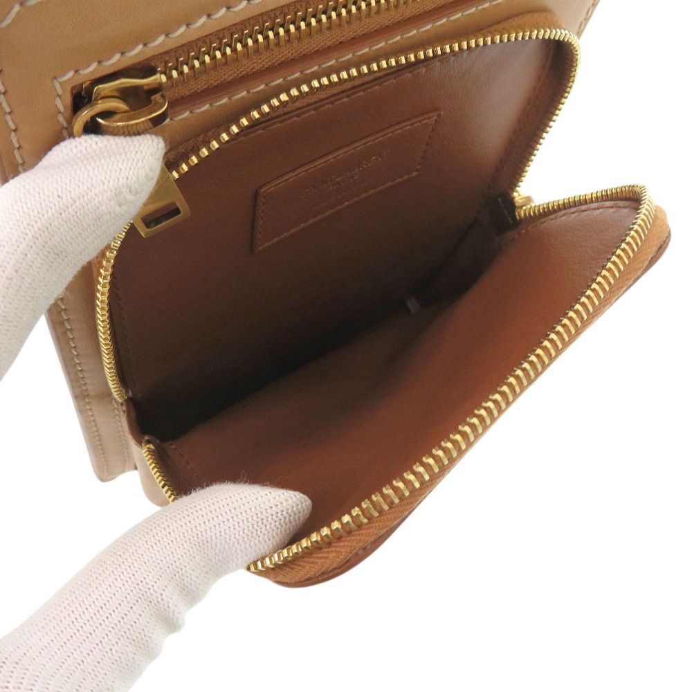 Saint Laurent Paris Leather Beige Shoulder — view 6