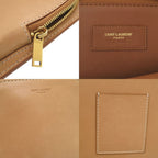Saint Laurent Paris Leather Beige Shoulder — view 8