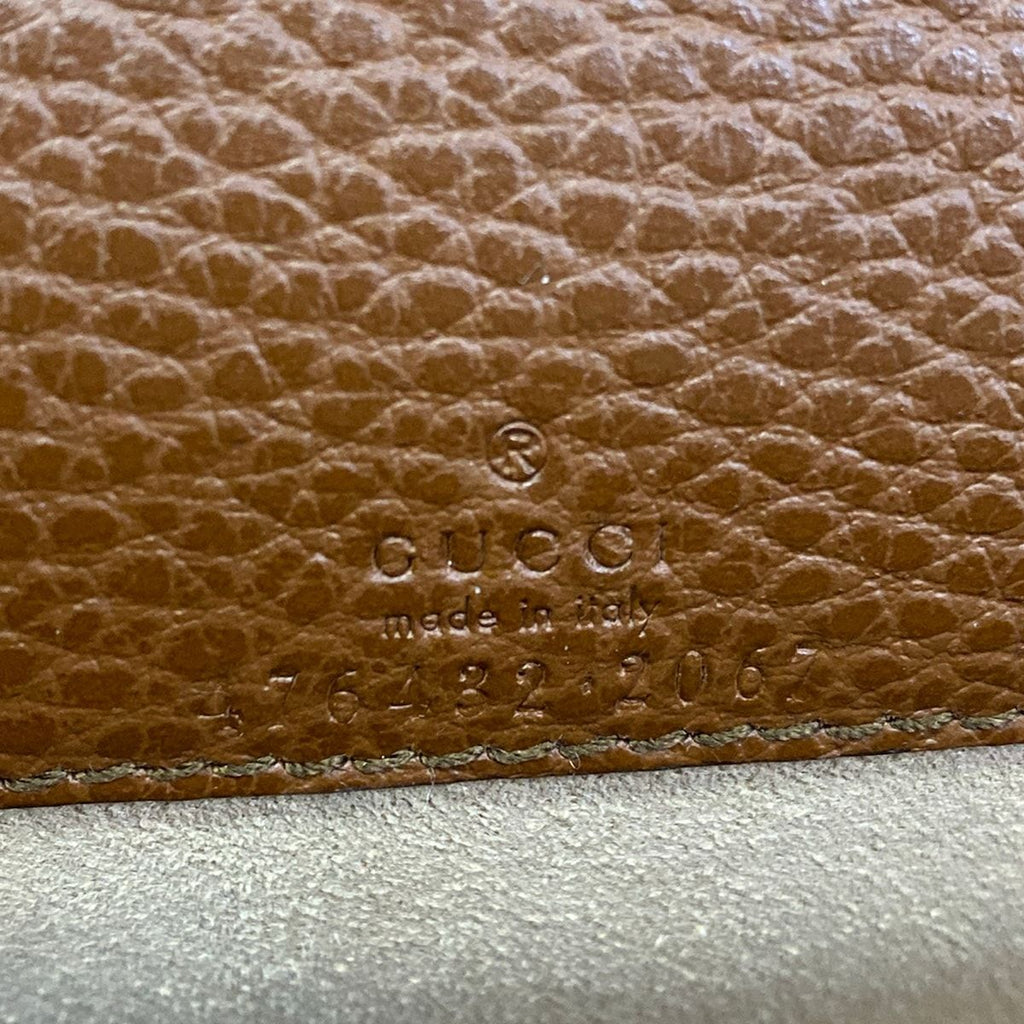Gucci Shoulder Bag Dionysus Dark Navy Dark Brown Silver Leather — view 9