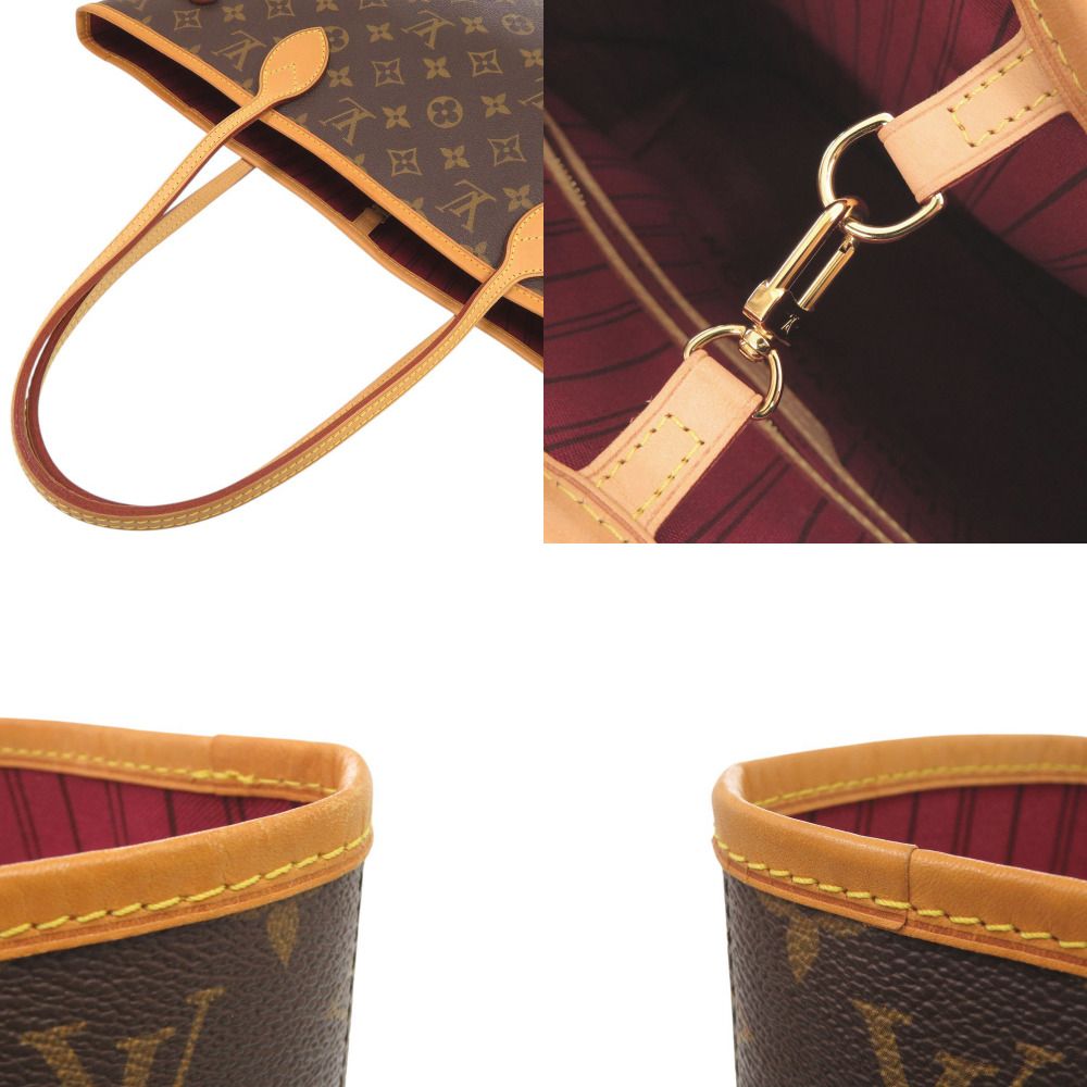Louis Vuitton Neverfull Pouch with Monogram Fuchsia Tote — view 7