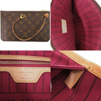 Louis Vuitton Neverfull Pouch with Monogram Fuchsia Tote — view 9