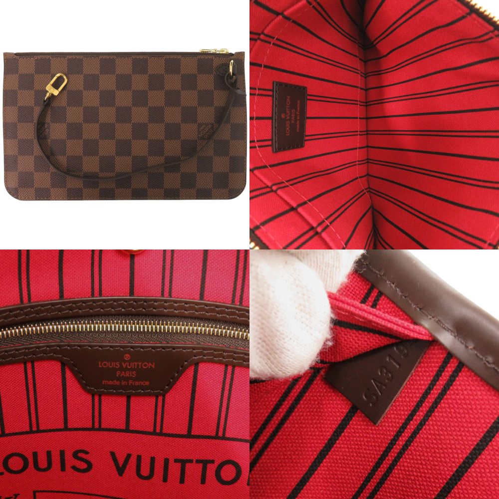 Louis Vuitton Neverfull Pouch Damier Cerise Tote — view 9
