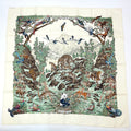 Hermes Carre 90 Scarf Sichuan White