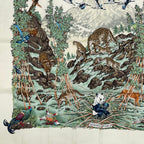Hermes Carre 90 Scarf Sichuan White — view 4