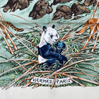 Hermes Carre 90 Scarf Sichuan White — view 6