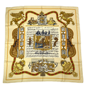 Hermes Carre 90 in Salzburg Yellow Orange Scarf Silk