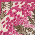 Hermes Scarf Carre 90 Square Pink Multicolor Floral Silk 100% Fleurs Et Carlines