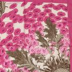 Hermes Scarf Carre 90 Square Pink Multicolor Floral Silk 100% Fleurs Et Carlines