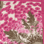 Hermes Scarf Carre 90 Square Pink Multicolor Floral Silk 100% Fleurs Et Carlines — view 5