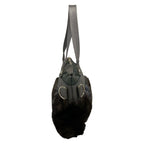 Chanel Handbag Sports Line Gray Green Silver Leather Fur Rabbit — view 2