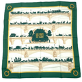 Hermes Carre 90 les Ponts de Paris Bridges of Scarf Green