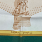 Hermes Carre 90 les Ponts de Paris Bridges of Scarf Green — view 6