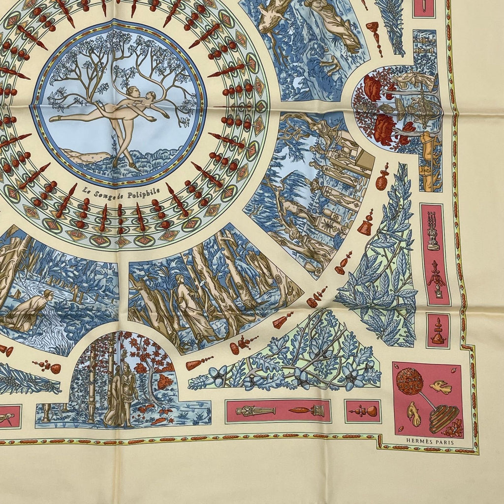Hermes Scarf Carre 90 Polyfill Dream Beige — view 4