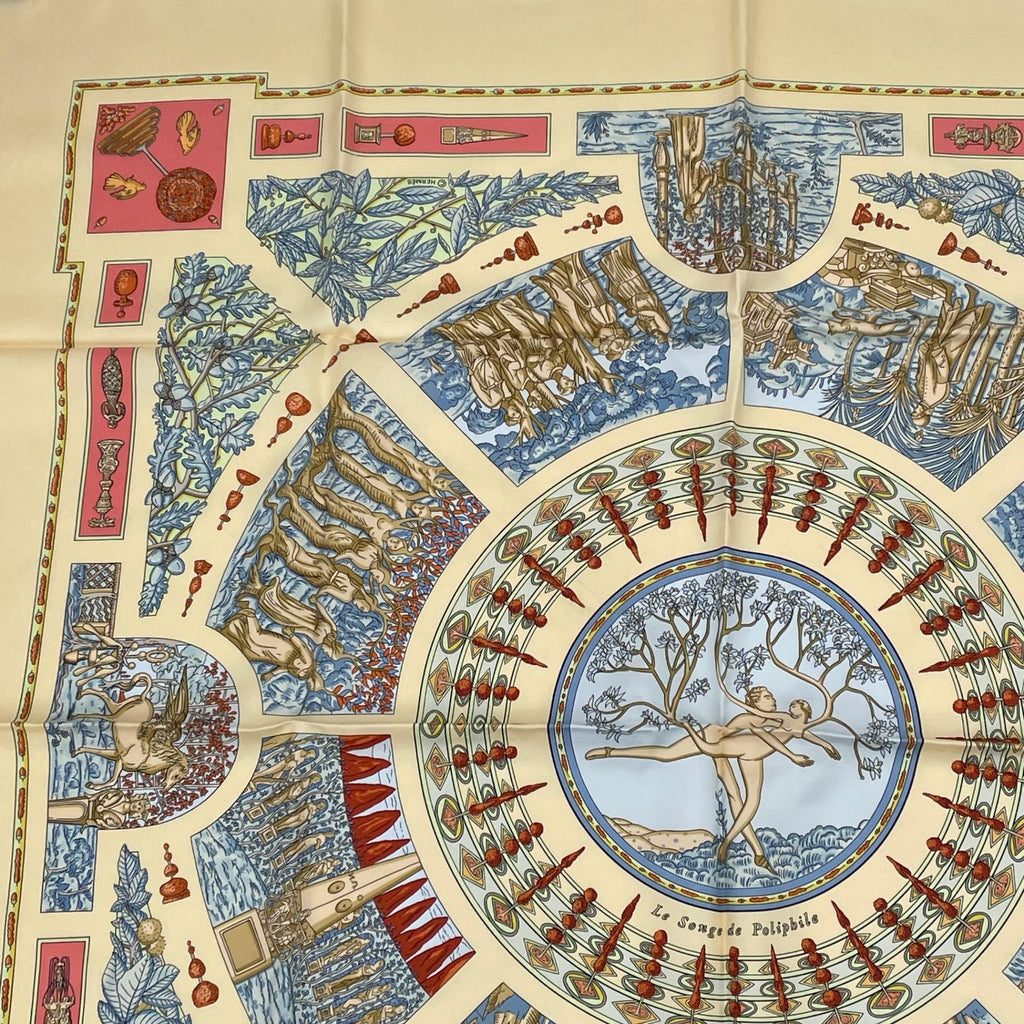 Hermes Scarf Carre 90 Polyfill Dream Beige — view 3
