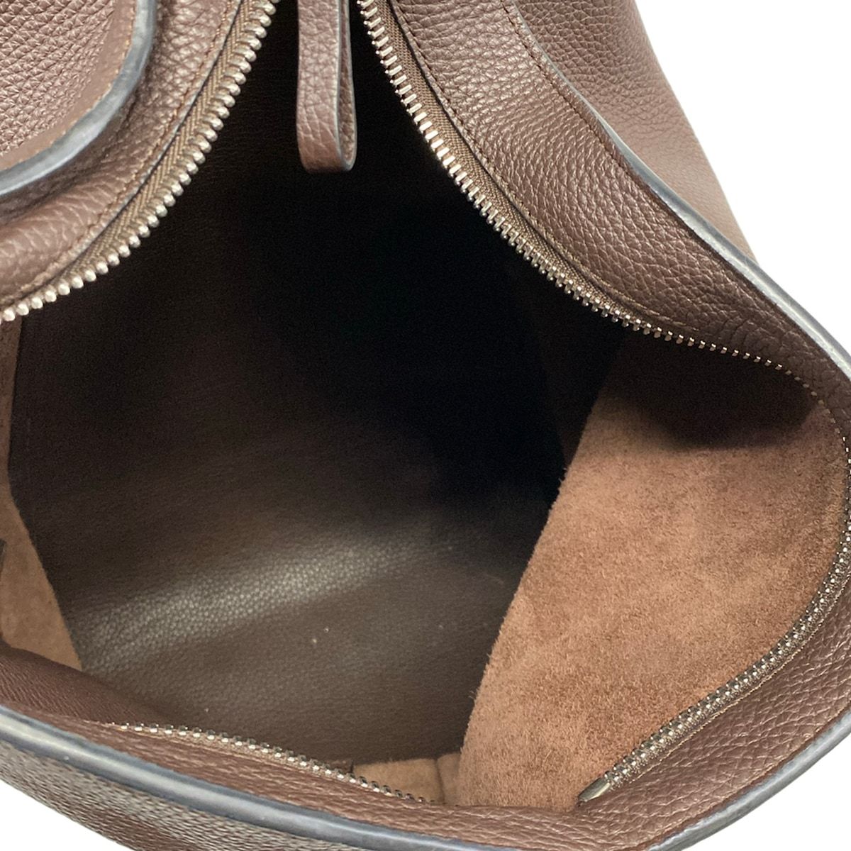 Loewe Shoulder Bag Anton Backpack Dark Brown Leather — view 7