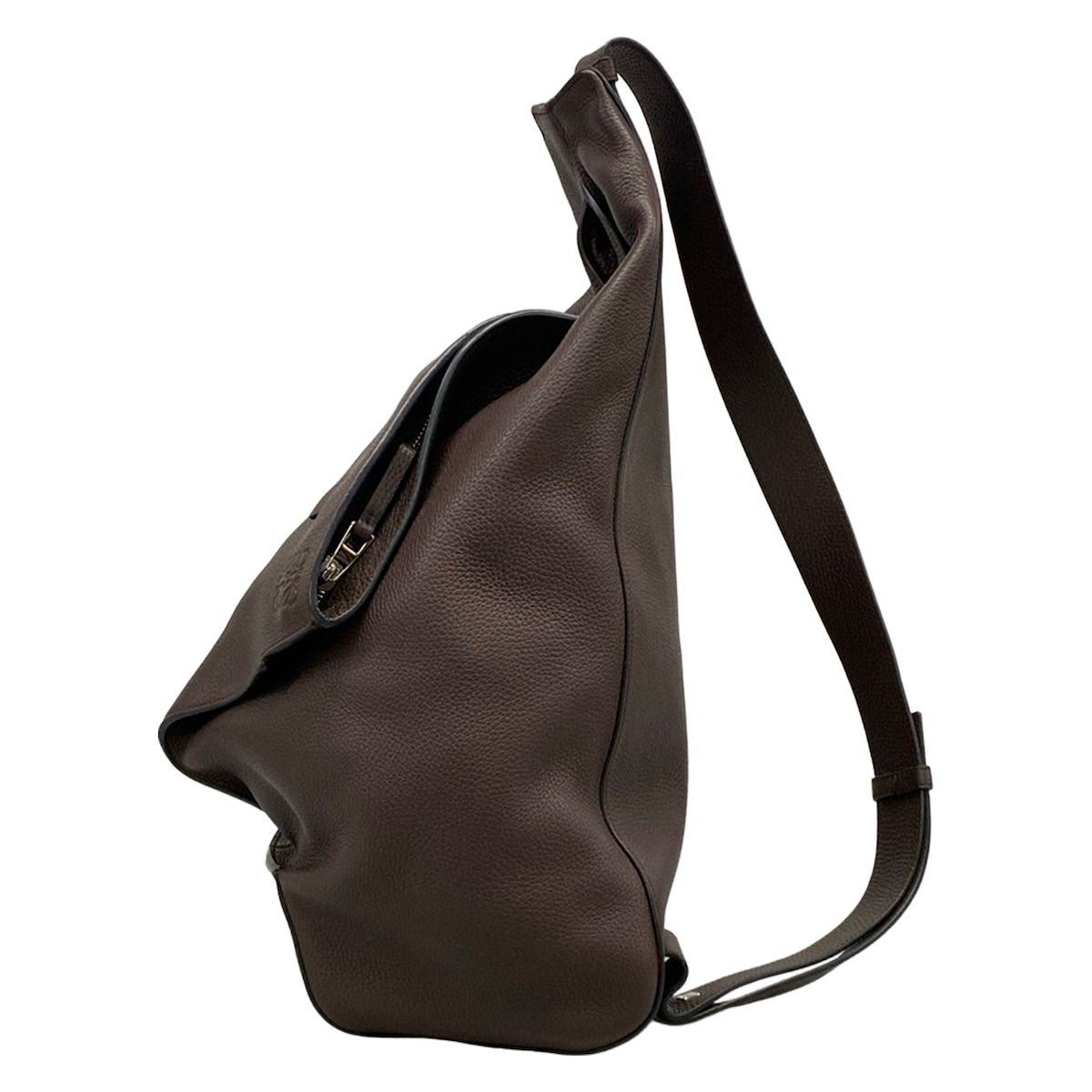 Loewe Shoulder Bag Anton Backpack Dark Brown Leather — view 4