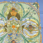 Hermes Scarf Carre 90 Amazonia Silk 100% Blue — view 4