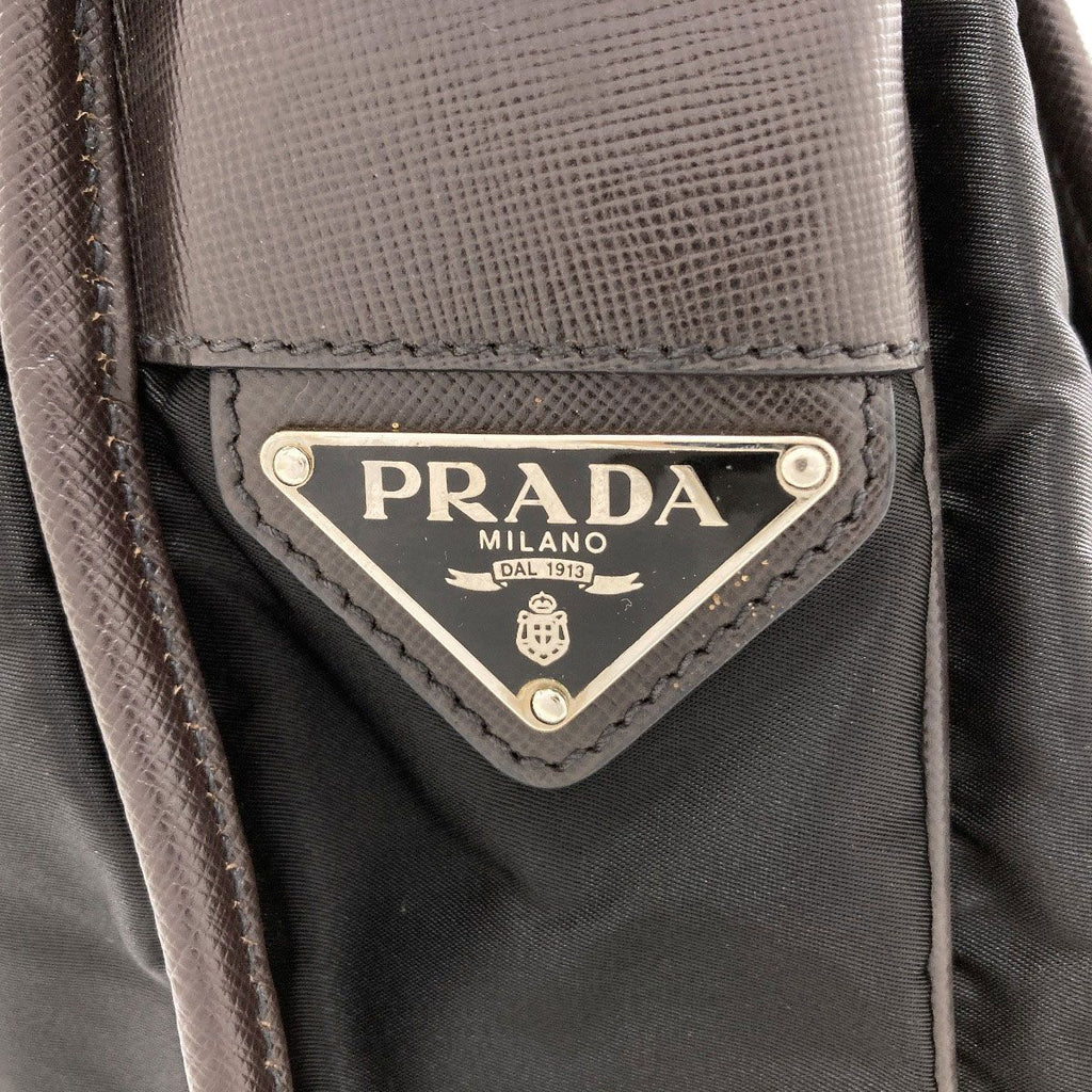Prada Logo Shoulder Strap Nylon Bag — view 8