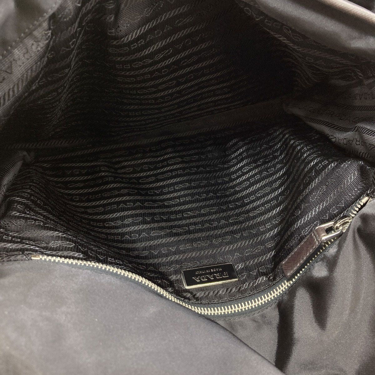 Prada Logo Shoulder Strap Nylon Bag — view 5