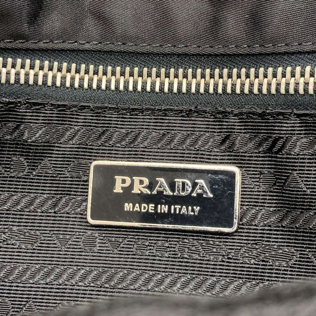 Prada Logo Shoulder Strap Nylon Bag — view 6