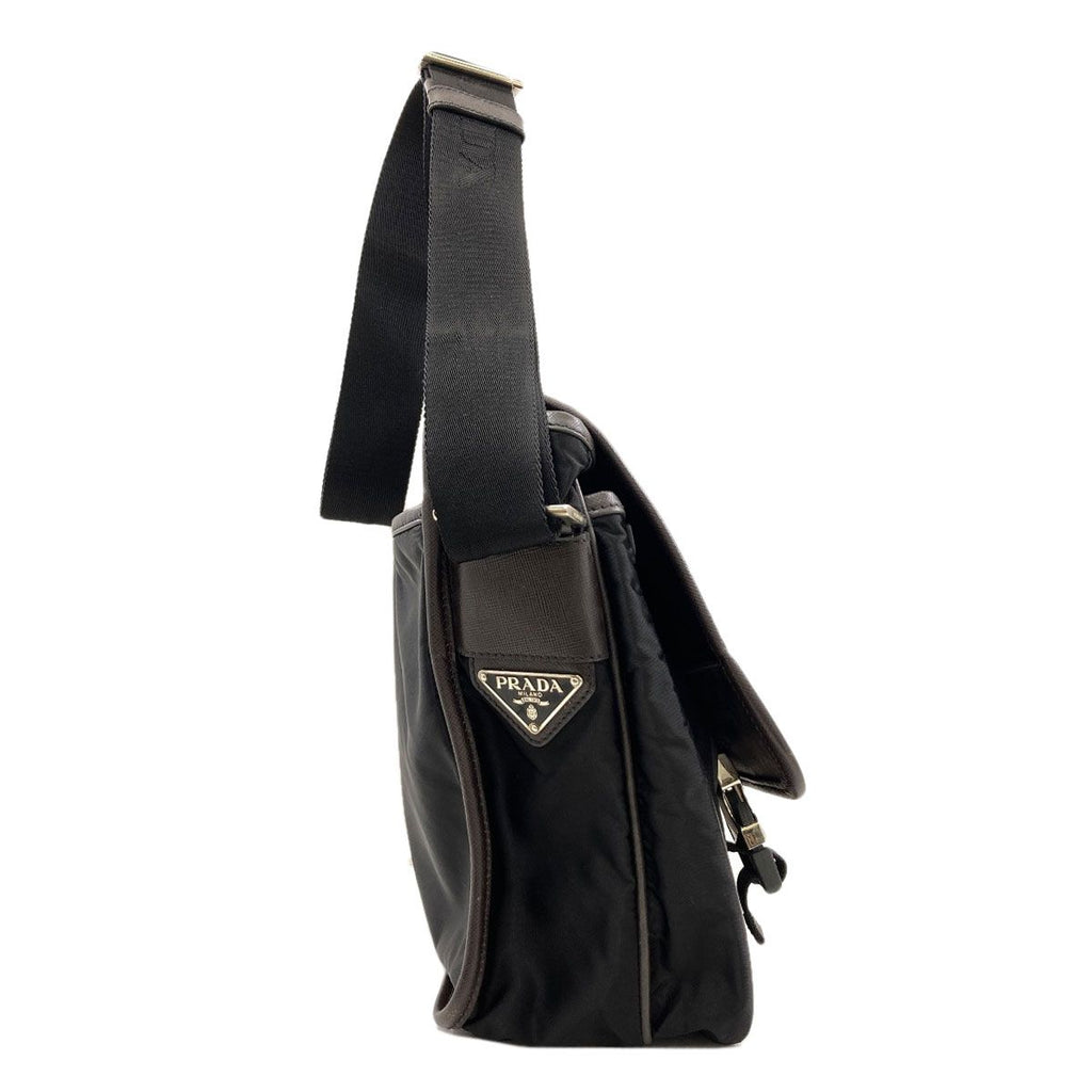 Prada Logo Shoulder Strap Nylon Bag — view 3