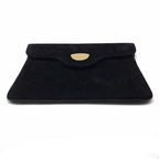 Gucci Logo Suede Vintage Clutch Black — view 3