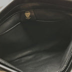 Gucci Logo Suede Vintage Clutch Black — view 6