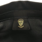Gucci Logo Suede Vintage Clutch Black — view 7