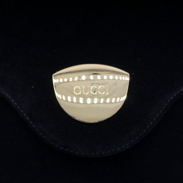 Gucci Logo Suede Vintage Clutch Black — view 9