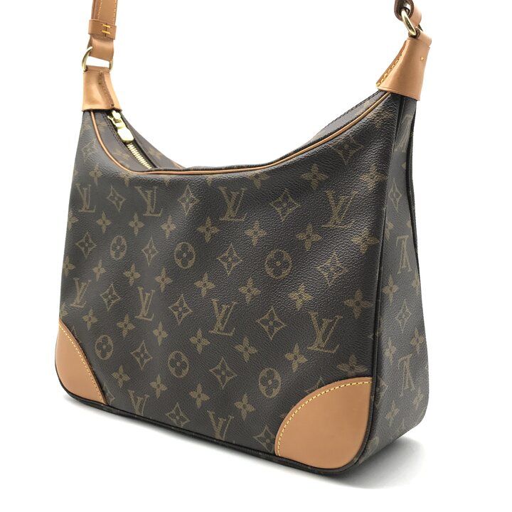 Louis Vuitton Monogram Boulogne Leather Shoulder Bag Brown — view 2