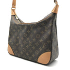 Louis Vuitton Monogram Boulogne Leather Shoulder Bag Brown — view 2