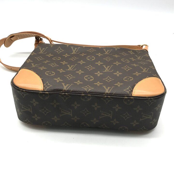 Louis Vuitton Monogram Boulogne Leather Shoulder Bag Brown — view 4