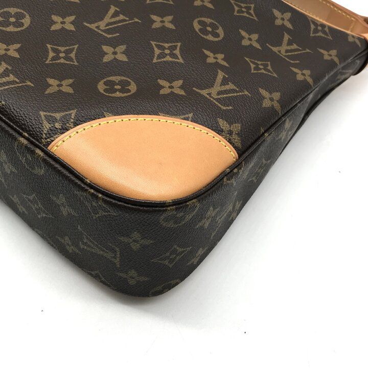 Louis Vuitton Monogram Boulogne Leather Shoulder Bag Brown — view 6